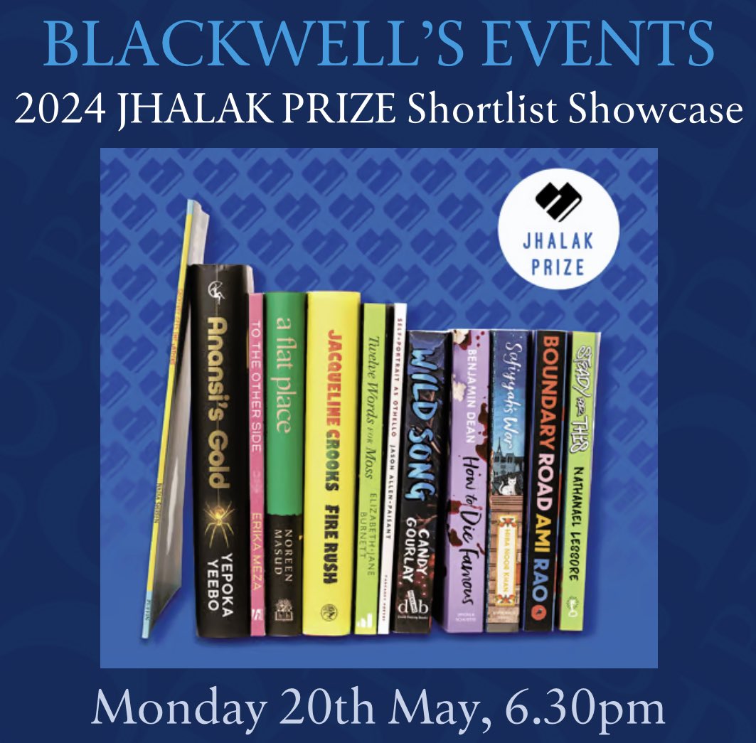 @SavidgeReads @IngridPersaud @FaberBooks Mon 20 May 📣 NEW EVENT 📣 We're delighted to be working with the @jhalakprize to host a very special evening celebrating their 2024 shortlists. Authors reading on the night will include Jacqueline Crooks (FIRE RUSH) and @NoreenMasud (A FLAT PLACE) 🎫 eventbrite.co.uk/e/2024-jhalak-…