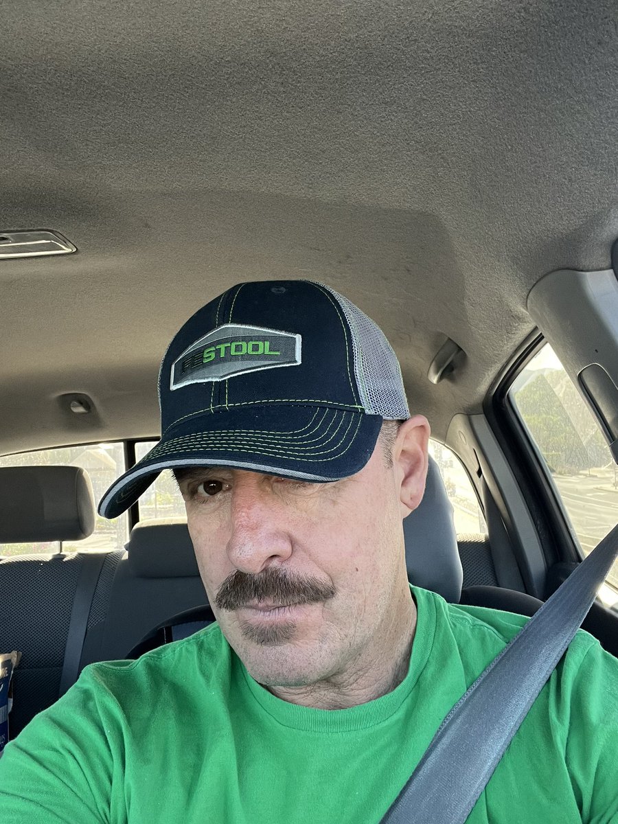 Got a free hat from the company Festool, yes I am a 51 year old teenager. :)