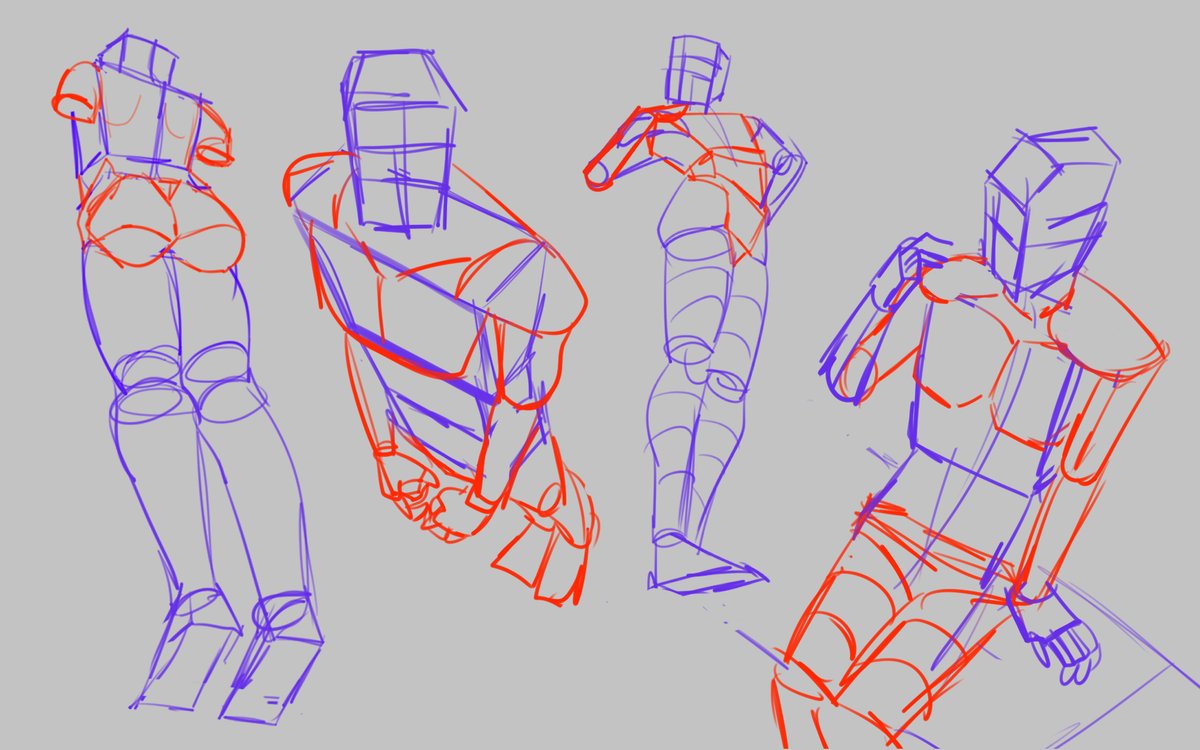 Hi!! practice perspective postures. 

#sketch #digitalartwork