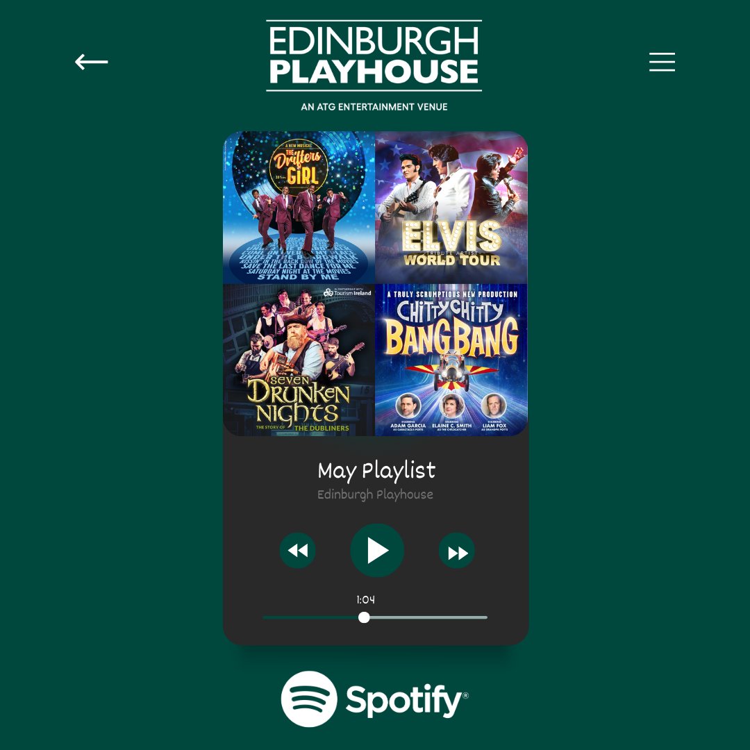 Get in the mood for all your favourite shows with our May Playlist on Spotify! 🎶 There's something for everyone this month - which show will you be listening to first? 🎧 Listen here: atgtix.co/3QnA0P2