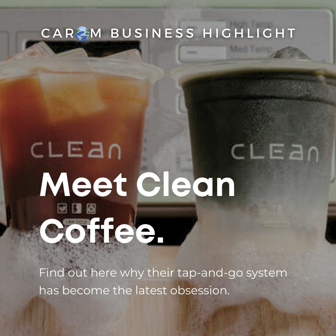 Clean Coffee isn't just your average coffee shop.

Visit carom.com to learn how they are contributing to the circular economy!

#caromcares #coffee #icedcoffee #circulareconomy #sustainable