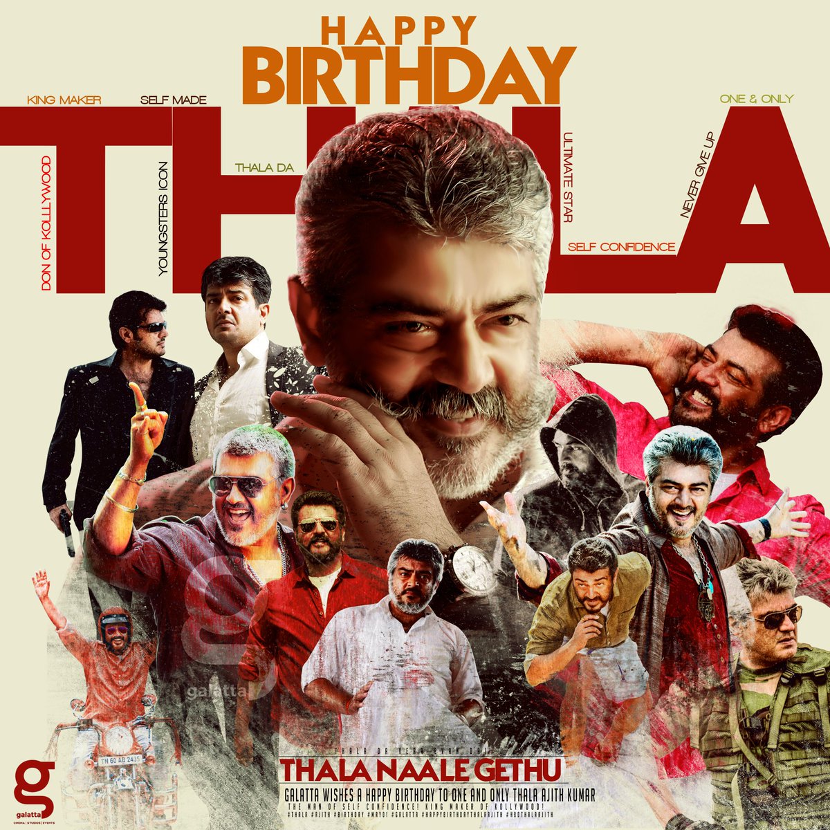 Happy Birthday 🎂 Thala 🙏❤️ 
#HappyBirthdayThala #AjithKumar #HBDAjithKumar #VidaaMuyarchi #GoodBagUgly #DheenaReRelease #Thala #HBDThala