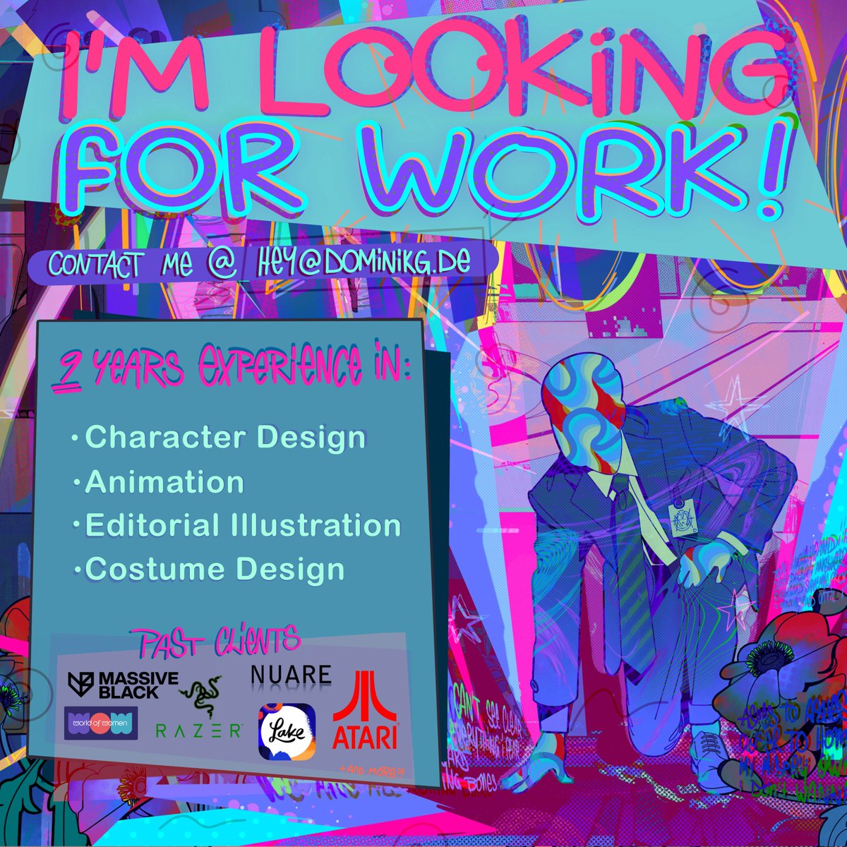 Time for the some extra work! I am currently available for commission and client work at the moment! Any leads and shares on this are appreciated 🙂‍↔️