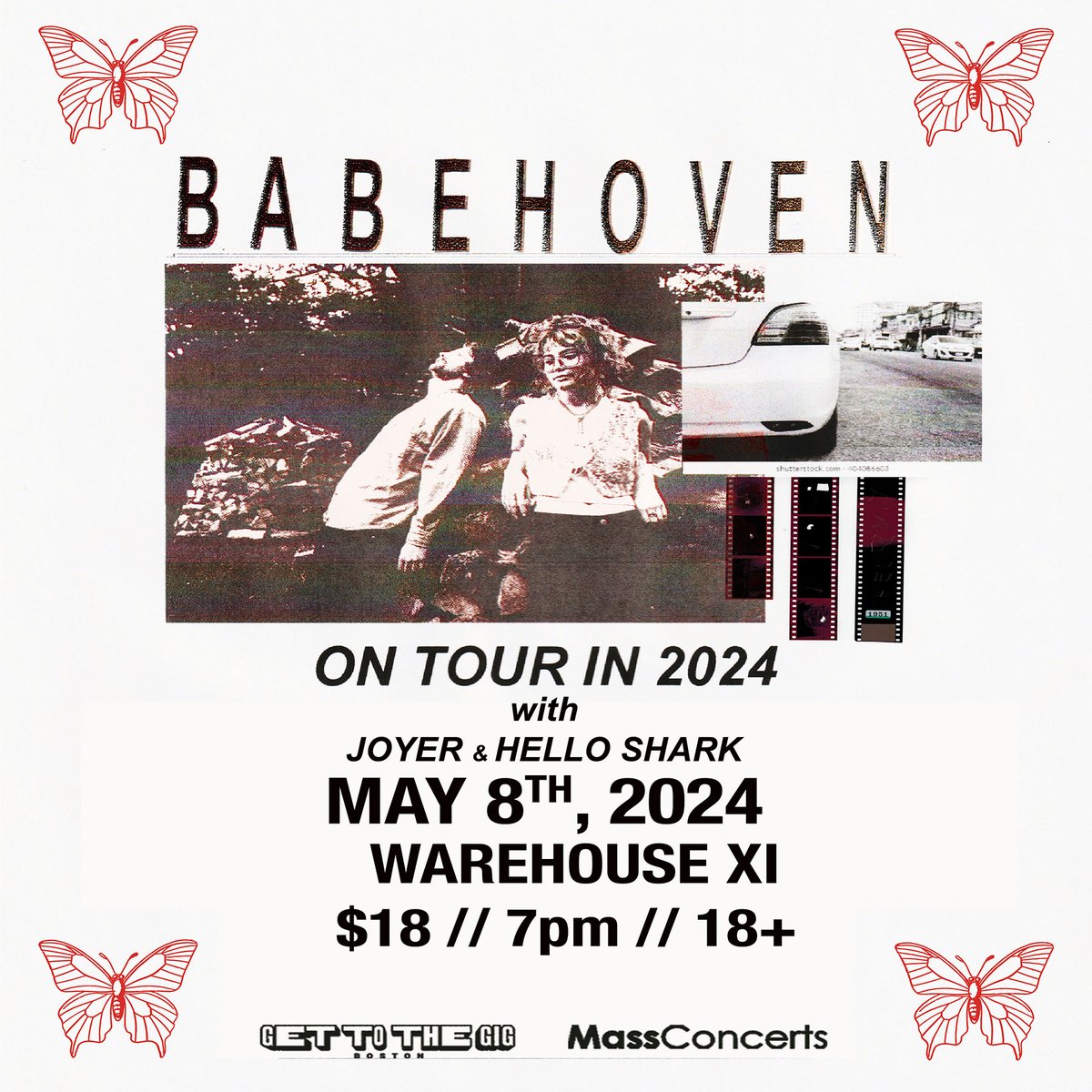 The @babehoven show in 1 WEEK with @joyerband & Hello Shark has been moved to @WarehouseXI! All tickets purchased before the venue changed will still be valid at Warehouse XI 🎟 STILL available HERE: seetickets.us/event/babehove…