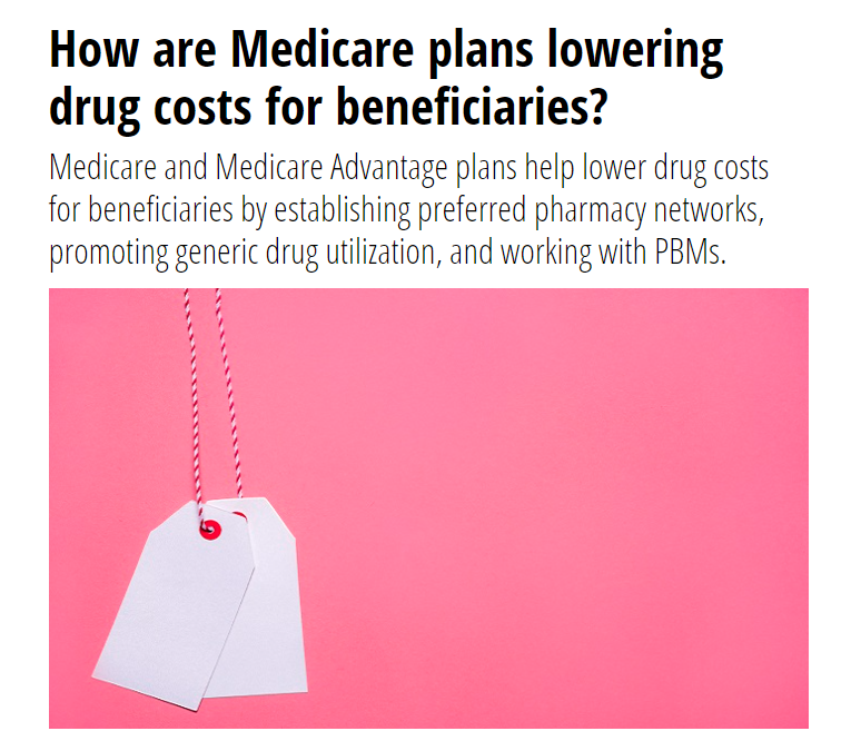 .@hpayerintel poses the question: How are Medicare plans lowering drug costs for beneficiaries? The article cites AMCP's position statement noting preferred #pharmacy networks is one way to advance the shift towards value-based care. bit.ly/3QLpZM3