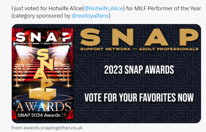 👀Due to a Twitter/X caching issue, some awards tweets are displaying last year's artwork (as attached). 🙏🏻Rest assured, votes for the #SNAPAwards2024 are being registered as expected🔥 We're working on resolving this. It's business as usual 🤞🏻Good luck to all nominees!💖
