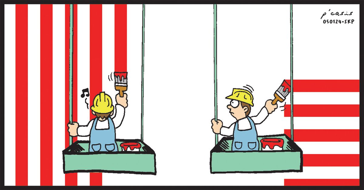 cartoonbypcasis's tweet photo. You had one job.
#laborday #potpourri #pcasis #cartoonbypcasis #mbcomics #skp #cartoon #cartoonist #comicstrip #sundaycomics #funnies #comics #komiks #kartunista #komikon https://t.co/xTPkbUidBX