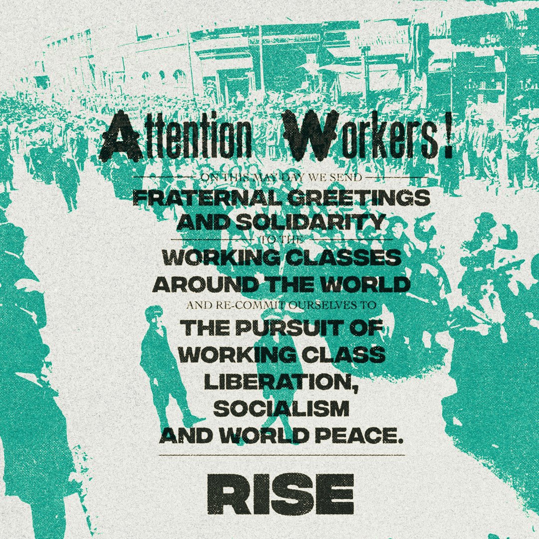 Today is International Workers’ Day, a day which is marked by workers around the world every year - May Day is a testament to the persistence of working class radicalism and organisation. Learn about the history and continuing importance of May Day here: risemovement.co.uk/may-day/
