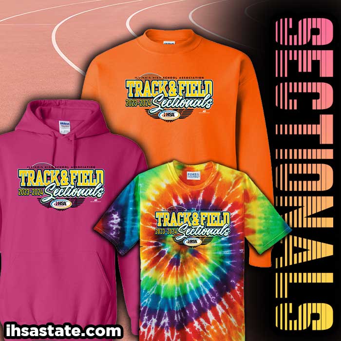 Track & Field Sectionals start in 2 weeks! Make sure to check our site for all our available merchandise this year. Ihsastate.com #trackandfield #sectionals #ihsa #illinois