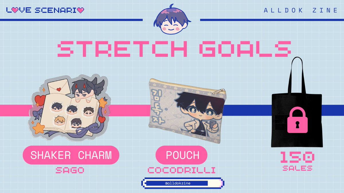 🌸 STRETCH GOAL UNLOCKED 🌸 We've just unlocked this adorable pouch by @cocodrilli! It will be included with the flat and full bundles! One last goal to go~! 🗓️ Preorders Close: May 6, 11:59 PM EDT 🛒 alldokzine.bigcartel.com #orv #전독시 #kdj #김독자