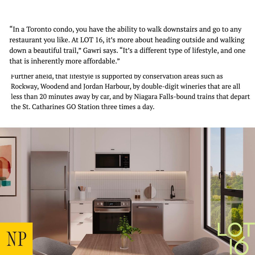 SphereDevelop's tweet image. LOT 16 was featured in the @NationalPost !

Rohan Gawri, president of #SphereDevelopments, shared his insights on our innovative project. #LOT16 is a remarkable townhome development in #StCatharines, designed with a key emphasis on affordability:  bit.ly/3RTy5BH.