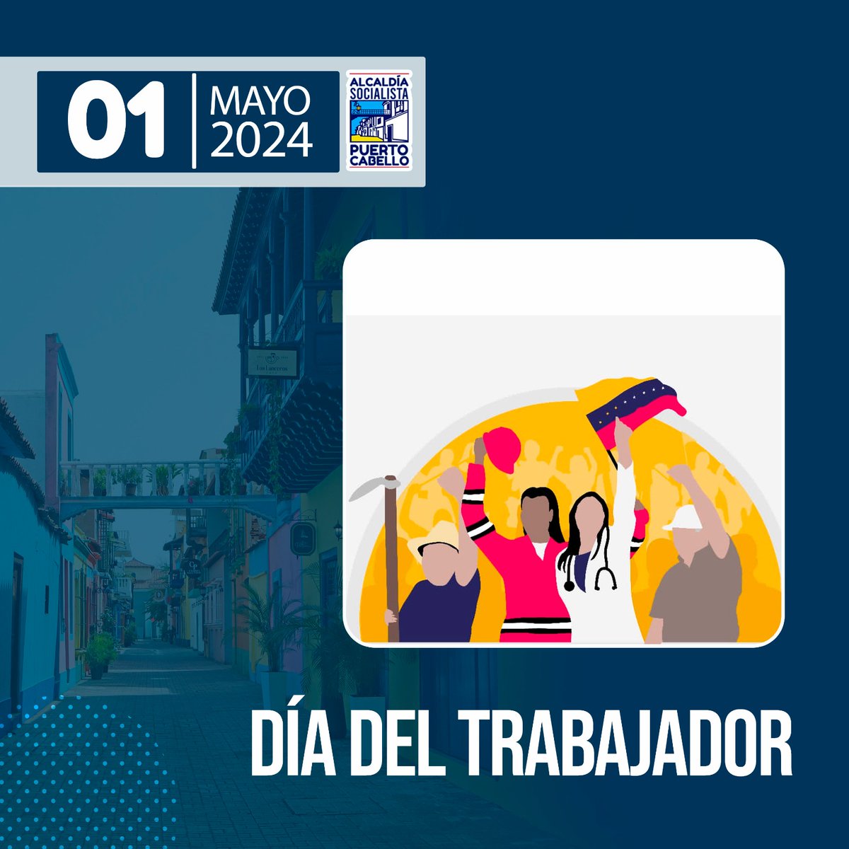 La Alcaldía Socialista de Puerto Cabello que lidera @JCbetancourt72 extiende un abrazo fraterno a todos los trabajadores y trabajadoras que integran esta gestión, gracias por su lealtad y compromiso , sigamos juntos por un mejor porvenir #DiaDelTrabajador #MayoDeTransformación