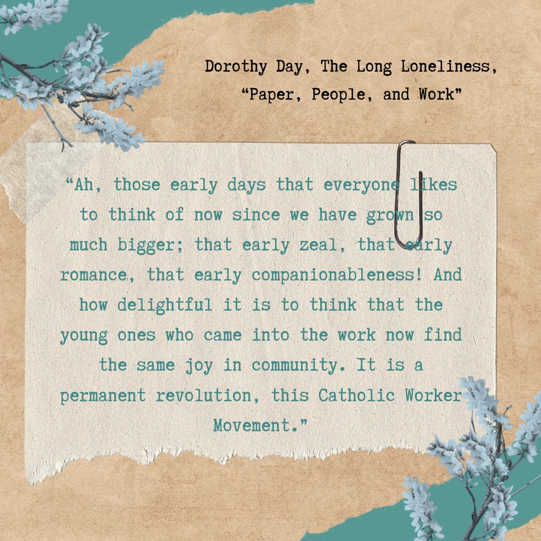 Happy May Day! Today is the 91st birthday of the Catholic Worker movement! Our heartfelt gratitude and congratulations go out to all members of this joyful, permanent revolution.