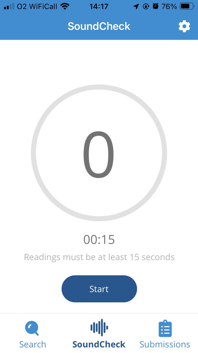 Soundprint is an app that uses crowd sourcing to measure and rate noise levels in bars, restaurants, cafes, and other public spaces. Use it to quickly enter your own submissions of quiet or loud places, or search via location or map to find quieter spaces <a href="/SoundPrintapp/">SoundPrint</a>