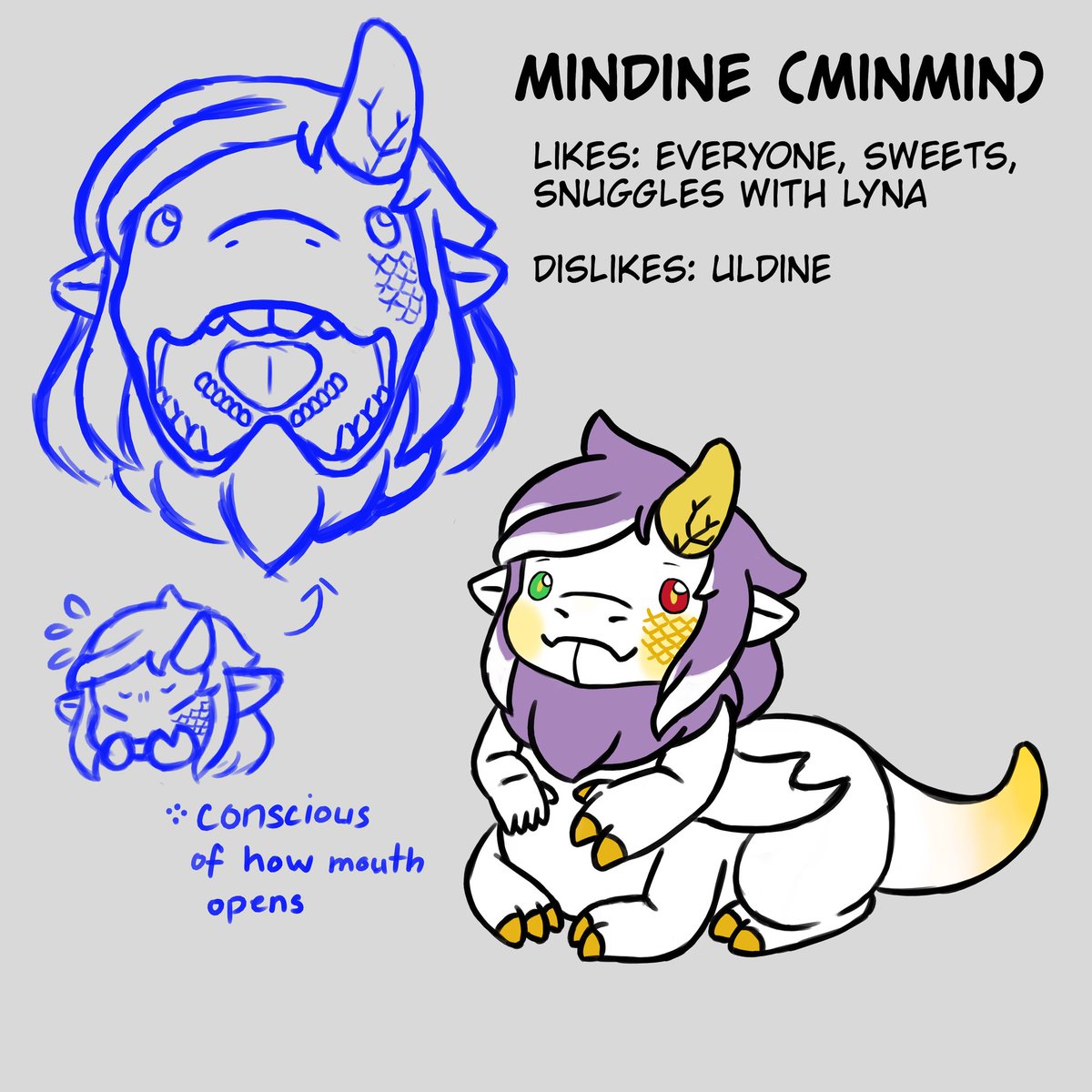 I offer a new (mini) Uldine variant, Minmin! Just a tiny sineater that likes sweets and smells like marshmallows