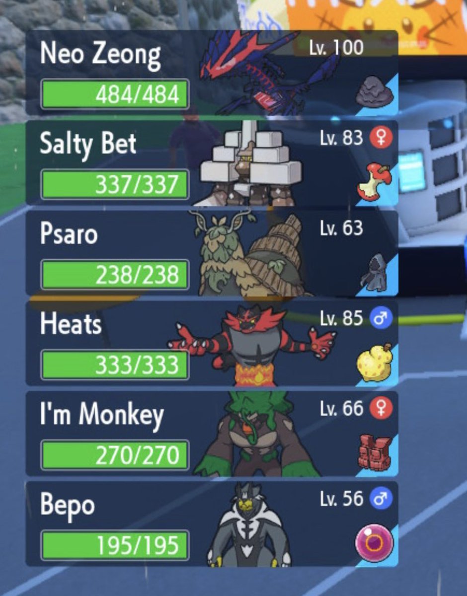2 teams I'm going to mess with on ladder.

Garganacle might be one of my favorite Pokémon now....I just want to salt cure all these legendaries.