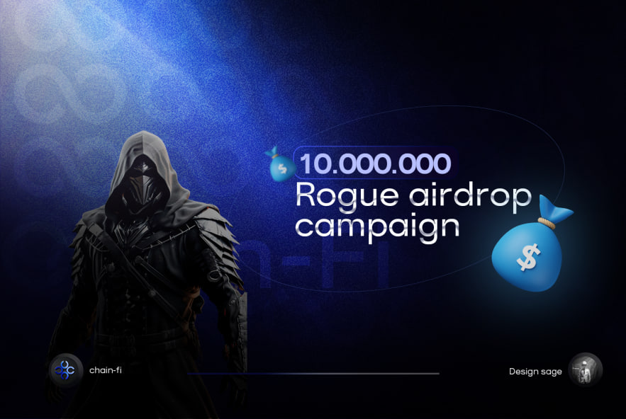 New airdrop: ChainFi (ROGUE) Total Reward: 10 Million ROGUE Rate: ⭐️⭐️⭐️⭐️ Winners: 4,500 Random & Top 200 Distribution: within 1st June Bot Airdrop Link: t.me/ChainFi_bot #Airdrop #Airdrops #Airdropinspector #BASE #ETH #ChainFi #ROGUE #TelegramAirdrop #AirdropBot