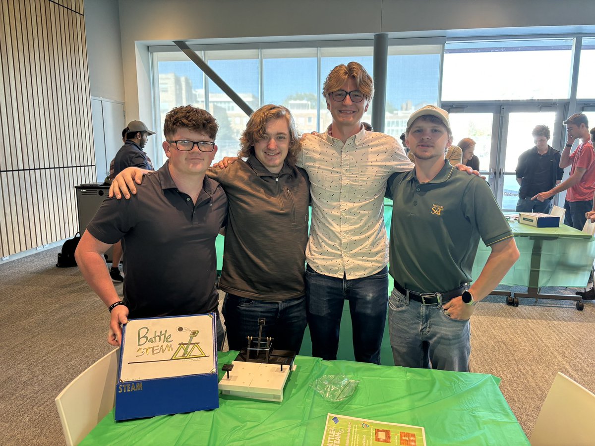 Dr. Michelle Schwartze mentored a team for the Miner Creativity Challenge @KummerCollege . Caleb Long, Parker Bruns, Jacob Peterson, and Aiden Kairns created Battle STEAM, which won 1st place from  kid reviews and 3rd place from judges. Way to go, team!#SolvingForTomorrow