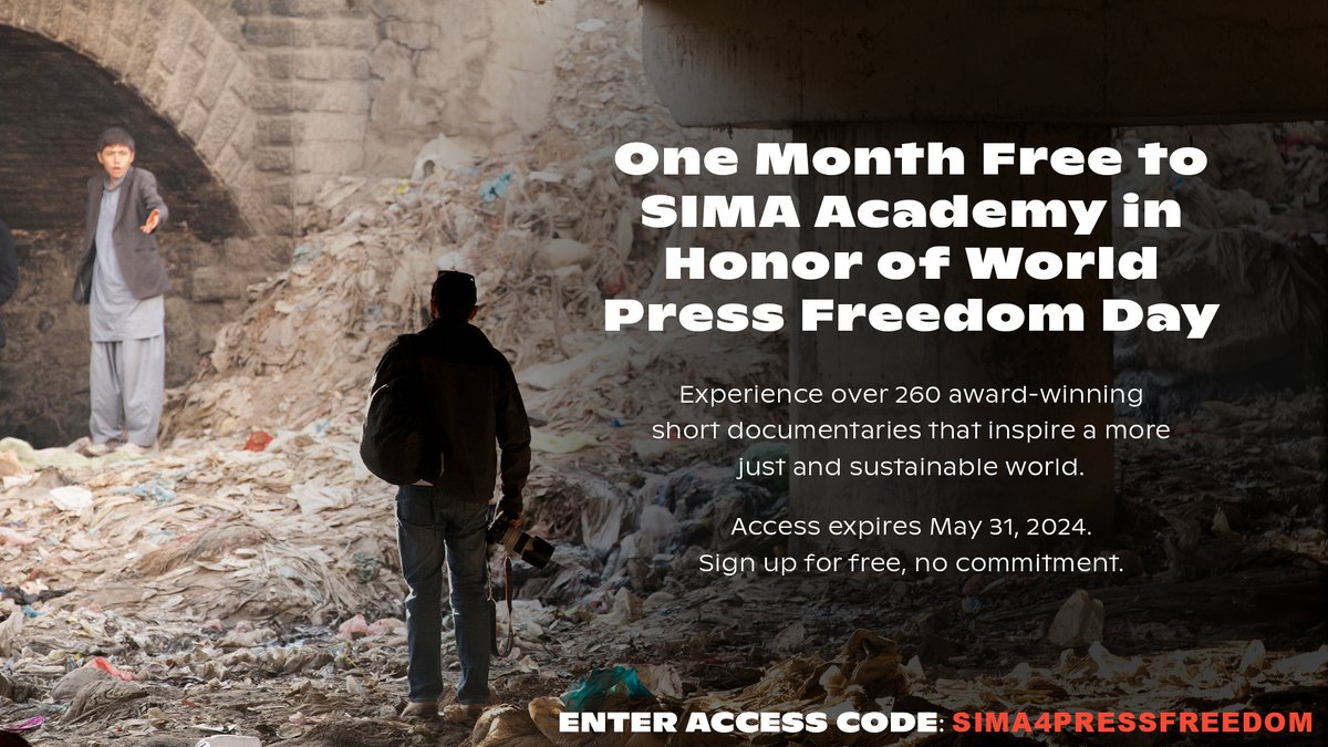 Access expires May 31, 2024. Sign up for free, no commitment. REGISTER HERE: simaacademy.com/checkout AND ENTER ACCESS CODE: SIMA4PRESSFREEDOM (ALL CAPS) #WorldPressFreedom #WorldPressFreedomDay #WorldPressFreedomDay2024 #Documentary #Docs #ImpactCinema #SIMADocs #SocialImpact