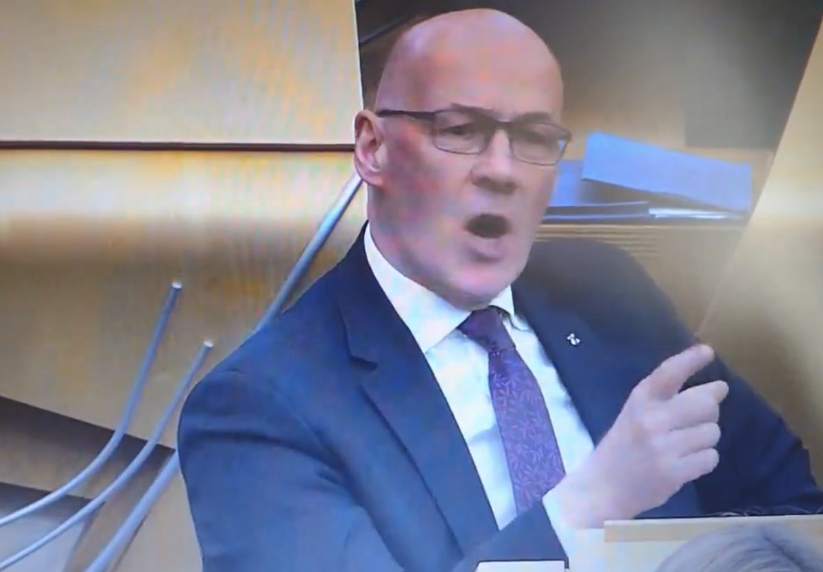 Fun and games in Holyrood today as Swinney bursts a gasket at being called “honest John”. I think Douglas Ross hit a raw nerve.