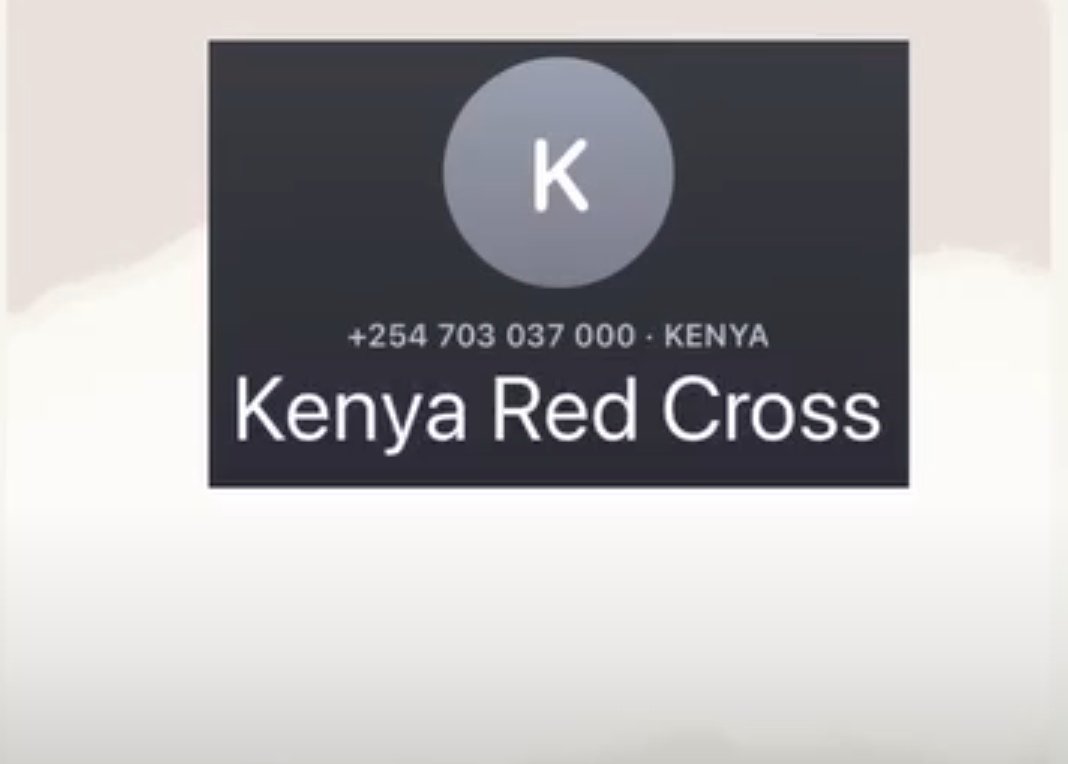 Emergency contact: Kenya Red Cross for anyone who needs rescuing from the floods.