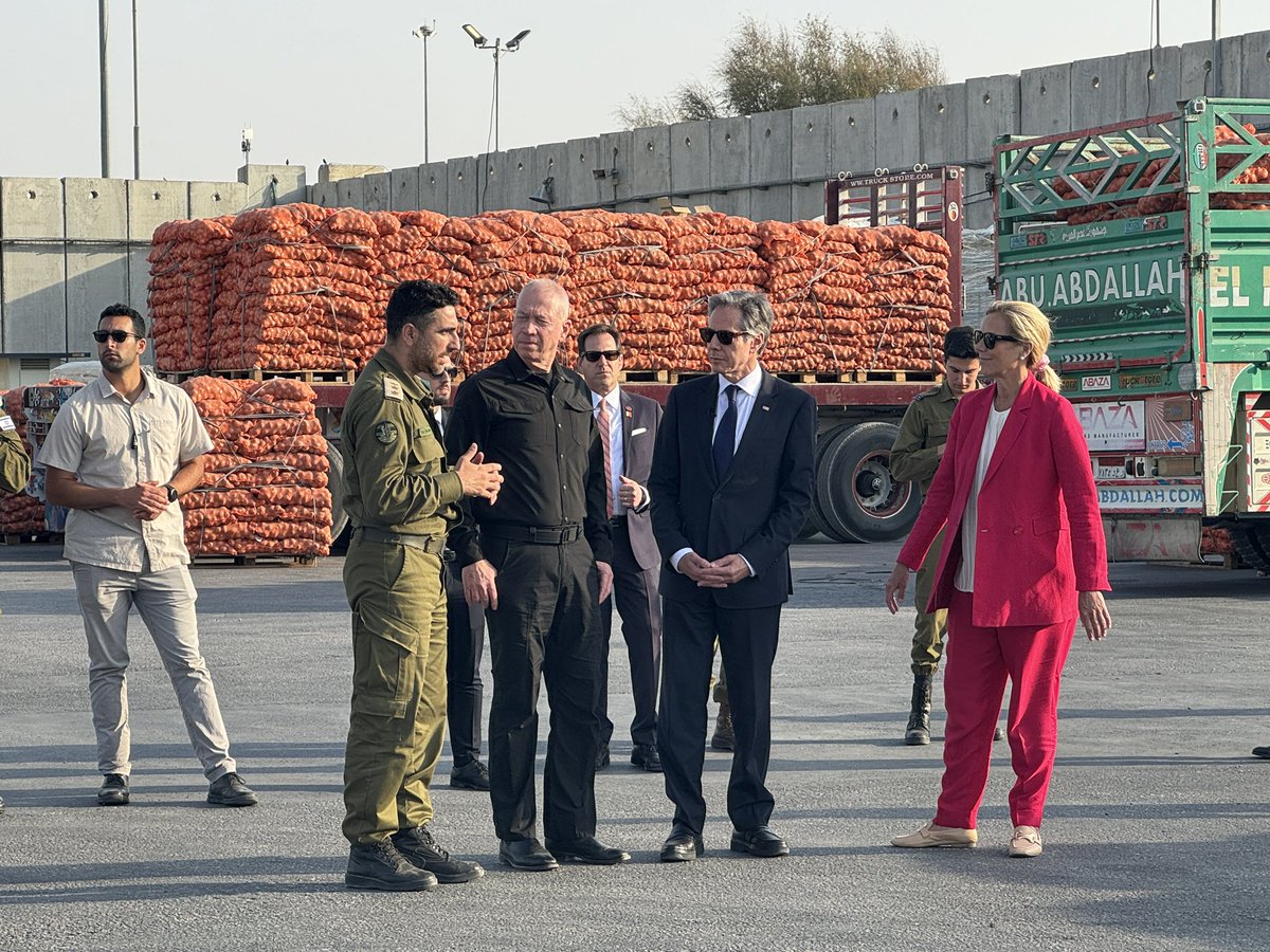 KEREM SHALOM, Israel, May 1 (Reuters) - Tank fire echoed from the Gaza strip on Wednesday as U.S. Secretary of State Antony Blinken visited an aid inspection point, where he heard from Israeli officials including Defense Minister Yoav Gallant about efforts to increase assistance…