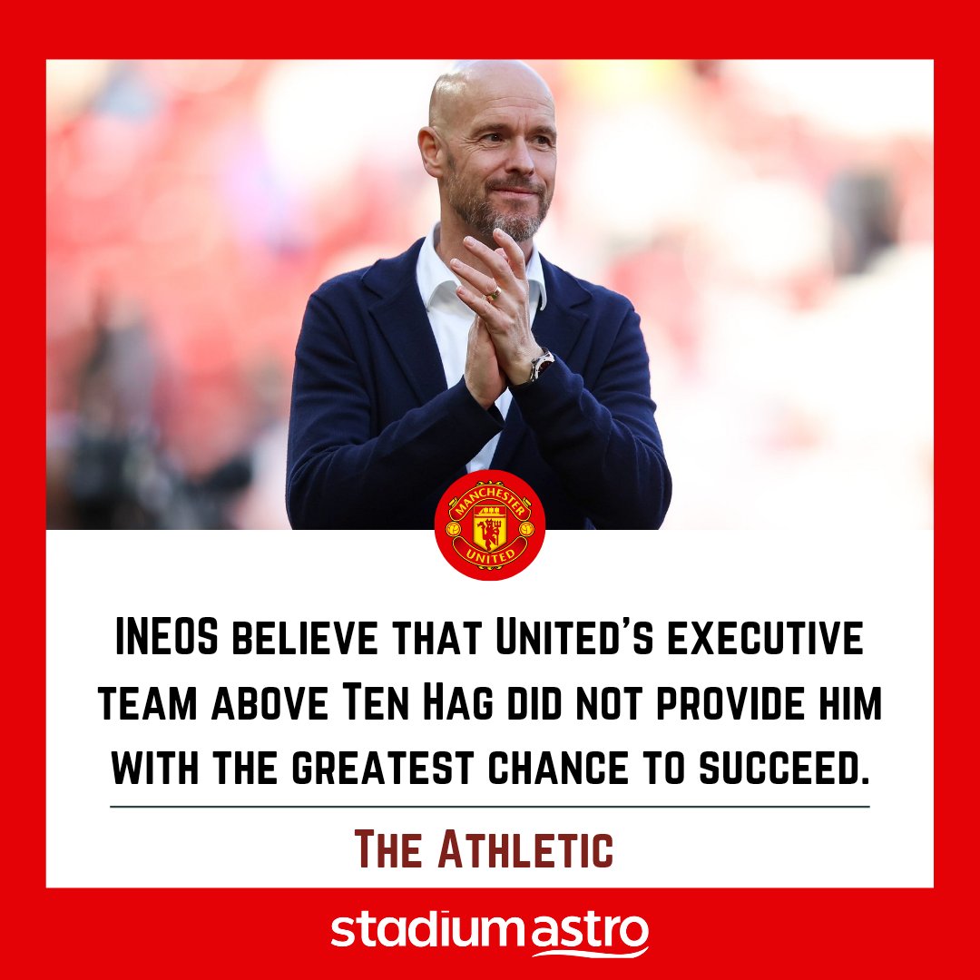 Manchester United remains committed to their plans with Erik ten Hag for the next season, as they persist in building for the future. Do you think Erik Ten Hag is the right man to bring the Red Devils forward ? ( via @TheAthleticFC ) #AstroEPL #PremierLeague