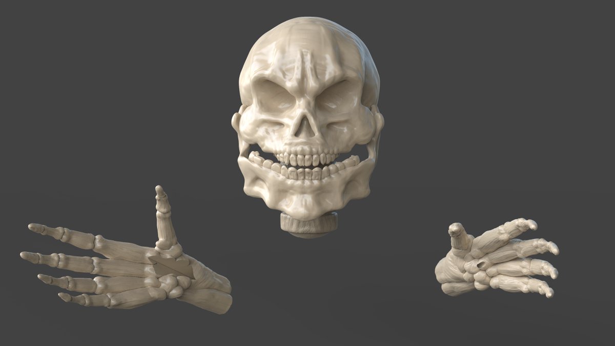 PaburoVIII's tweet photo. A #commission work Death Head with Hands made for #mechatronic and ready for #3dprint made with #ZBrush and #Render with #keyshot
#3d #3dart #noia #stylized #museum #death #skeleton #horror #halloween #atraction #serie #comic #fanart #prop #haunted #house #hauntedhouse #fantasy https://t.co/aUMmV5BluO