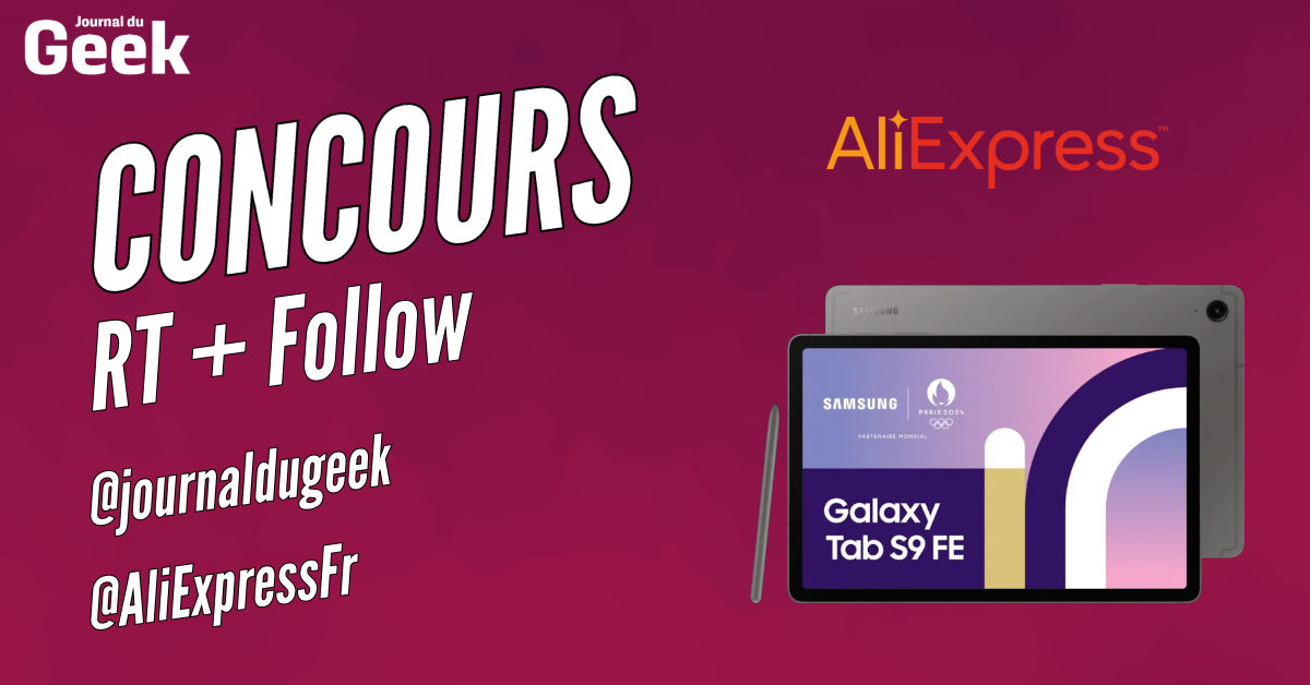 🎁#CONCOURS🎁
A l'occasion des French Days, gagnez une tablette Samsung Galaxy Tab S9 FE !
👉RT & Follow @journaldugeek + @aliexpressfr 
👉La Galaxy Tab S9 FE est disponible à 310€ avec le code FRCD30
👉 s.click.aliexpress.com/e/_DnDw7R1 
🍀Bonne chance !