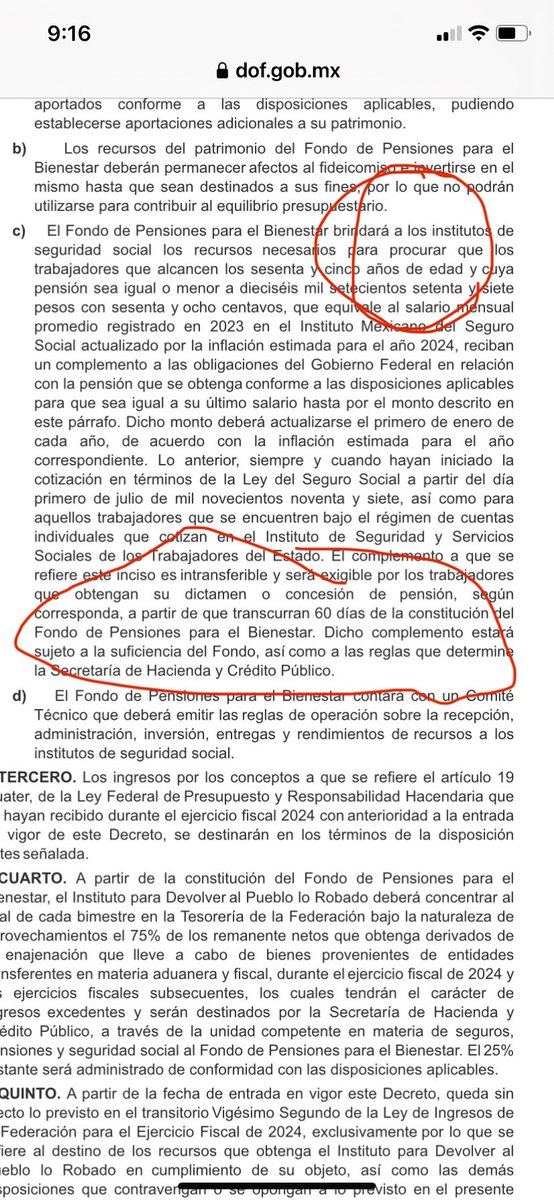 🔴 Les ROBÓ sus afores a los Adultos Mayores y en el Decreto NO establece la pensión de 16 mil pesos . En lo que público dice: “procurar” y no dice “deberá” . Además depende de la “suficiencia” del fondo . AMLO MIENTE ! LOS ENGAÑO !