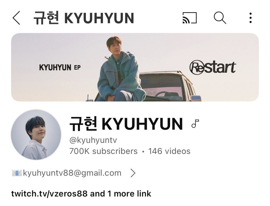 KyuTV has reached 700k subscribers! 😭👏🏻👏🏻 It grew about 200K in 1.5 years.

대박이다!!!!! 🙆🏻‍♀️💖

300K to 1M!!! Gogogo~ 💪🏻💪🏻

#규현 #KYUHYUN