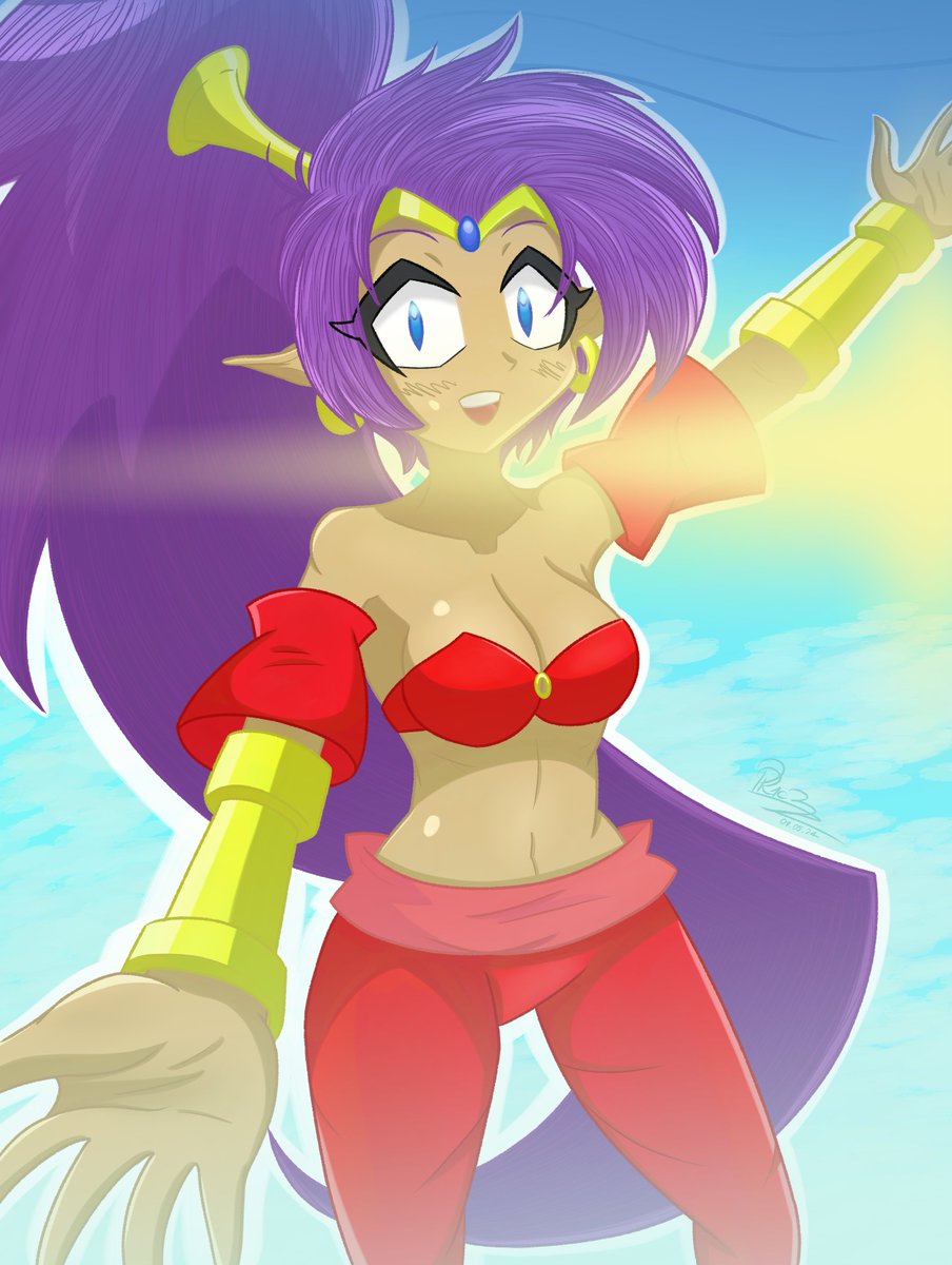 🌤️DANCE THROUGH THE DANGER! ☁️
#Shantae #fanart #ArtistOnTwitter