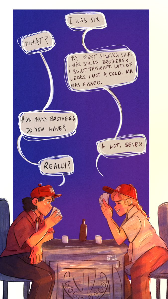 gendergeezer's tweet photo. seven brothers 
- dialogue by natty (@ cairpairavels on a03)

#jesslupe #aloto #aleagueoftheirown #alotofanart https://t.co/UWasnCOmtp