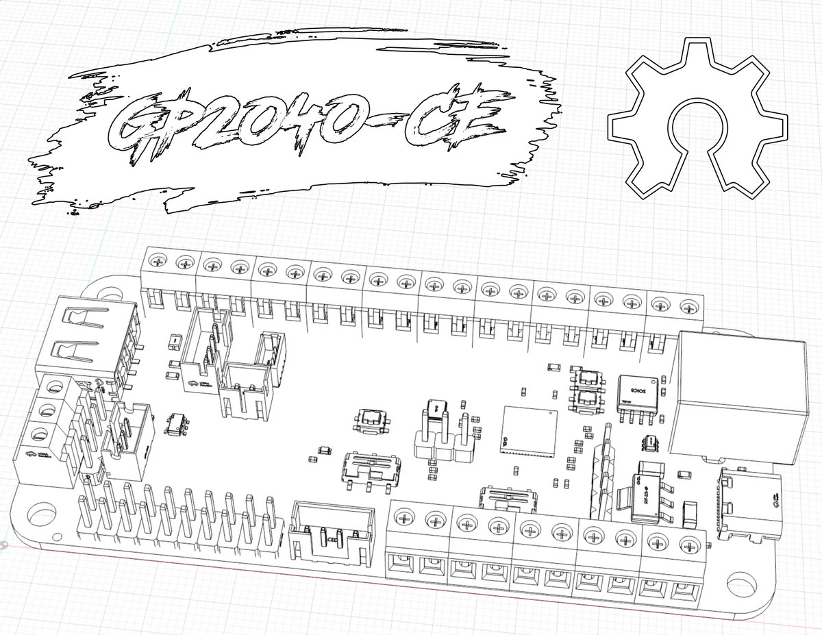 Love to color? Have kids that love to color? GP2040-CE RP2040 Advanced Breakout Board with USB Passthrough coloring sheet is now live in the hardware repo! github.com/OpenStickCommu…