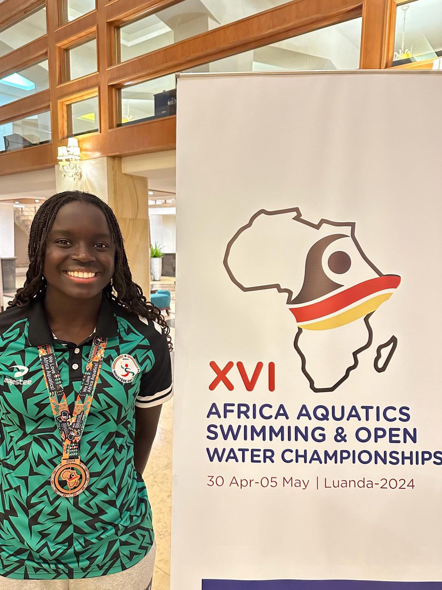 Congrats to our swimmer Oumy Diop, who broke the Senegal’s national record in the 100m Freestyle (58.16) at the African Championships. A personal best for Oumy! She secured a bronze medal in the event 👏