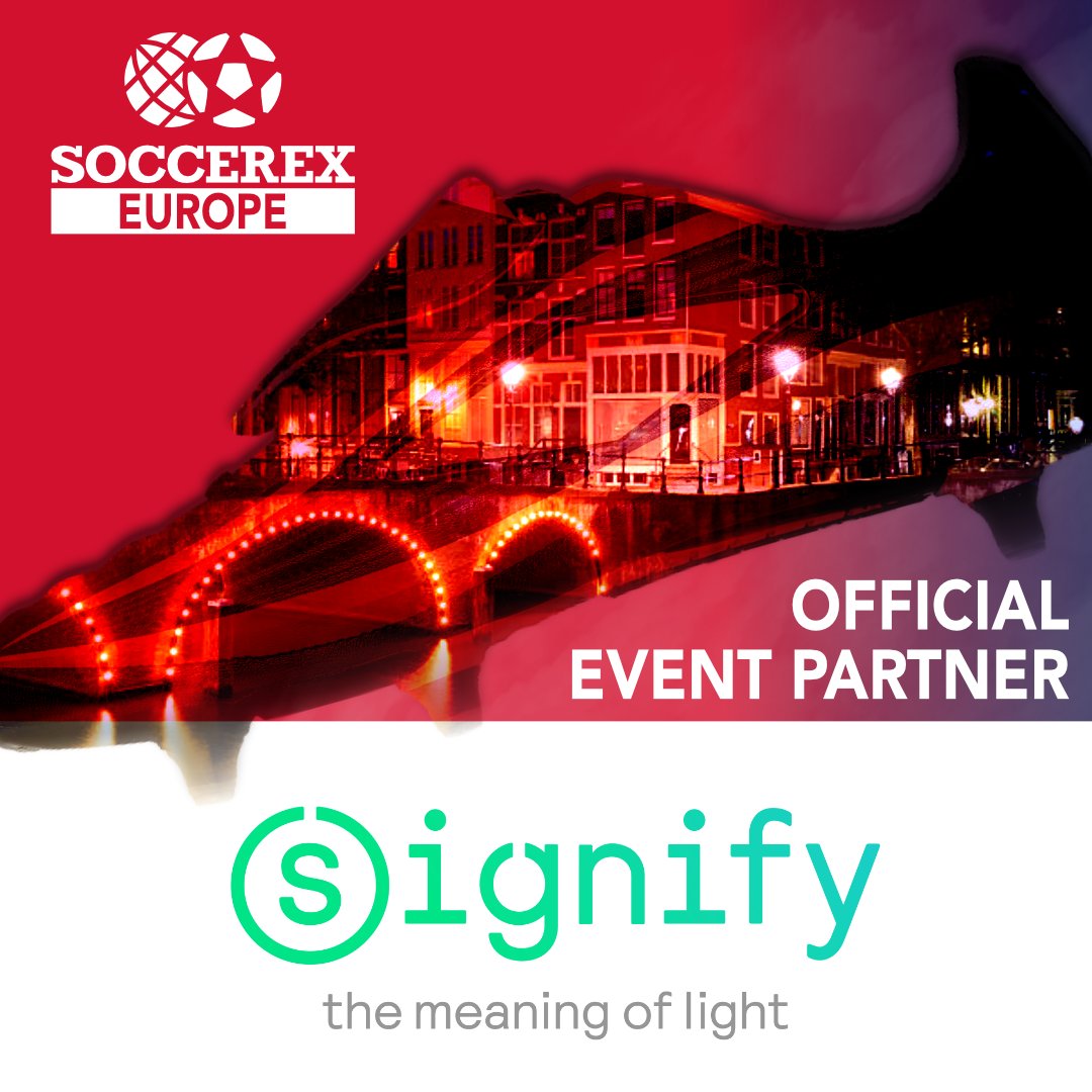 We are excited to announce that @SignifyCompany , the world leader in Smart Lighting is a #proud Official Event Partner of #soccerexeurope, this May 30-31st at the @cruijffarena in Amsterdam! soccerex.com/europe-2024/#b…