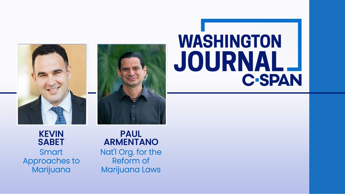 THURS| Kevin Sabet (@KevinSabet) of the anti-legalization group Smart Approaches to Marijuana and Paul Armentano from the National Organization for the Reform of Marijuana Law (@NORML) discuss DEA plans to reclassify marijuana as a lower-risk drug. Watch live at 8:00am ET!