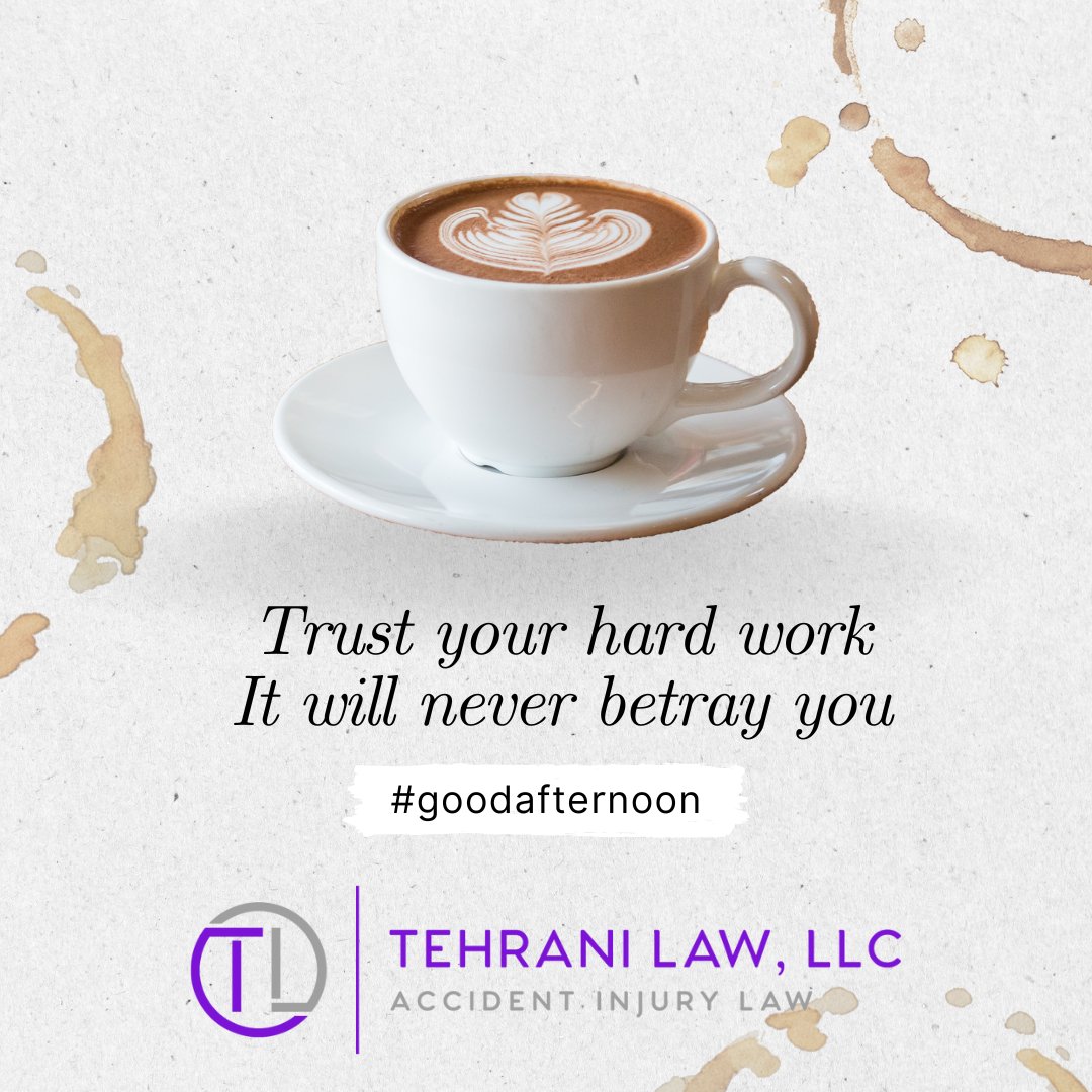 We work hard on your personal injury case so you can spend the time you need healing! #tehranilawllc #personalinjury #personalinjurylaw #personalinjurylawyer #personalinjurylawfirm