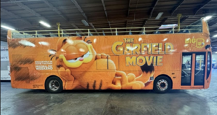 More #GarfieldMovie buses! 🧡