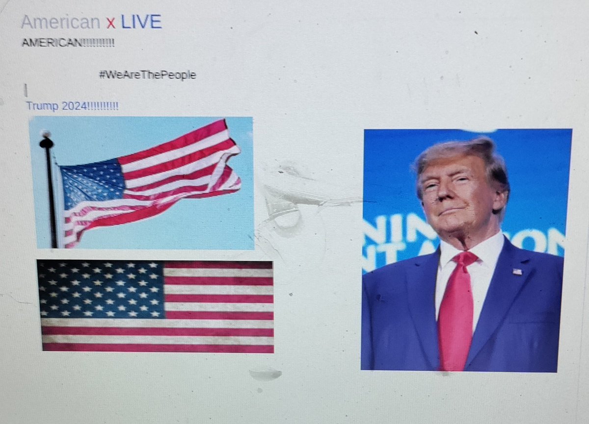 @AmericanXLive Maki made #AmericanXLive flier #Trump2024 #WeAreThePeople