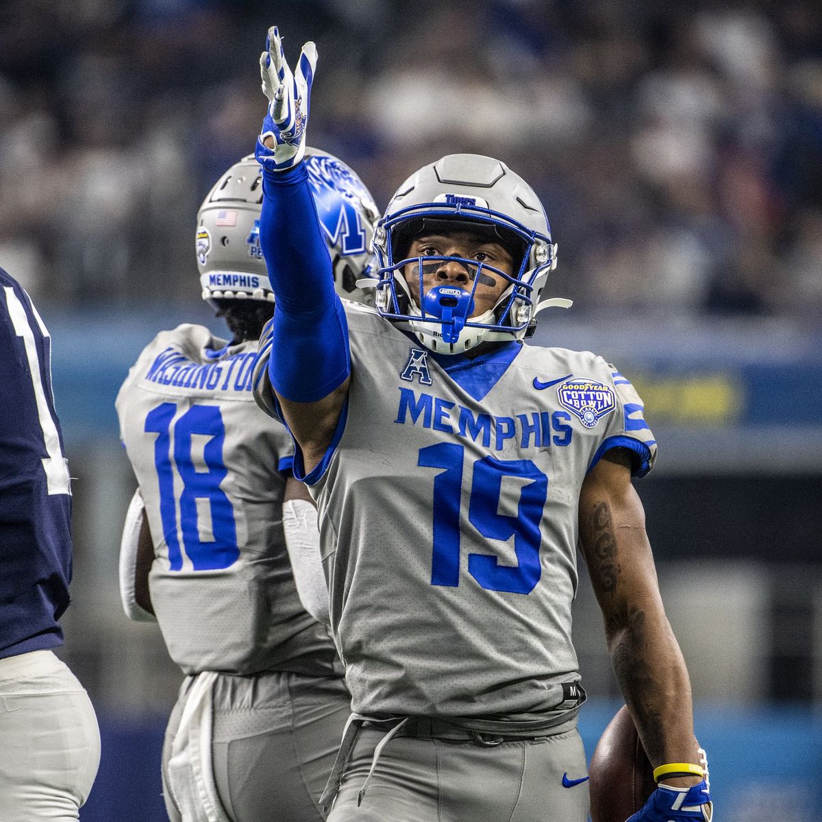 #AGTG Blessed to receive an offer to the University of Memphis!! Big thanks to @Coach_Smith10 to coming out to a spring ball practice today and for this opportunity!