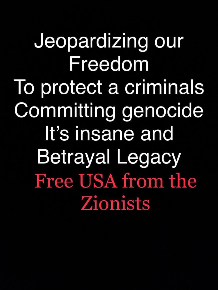 Remove Zionism from the American landscape 🇵🇸🇵🇸🇵🇸