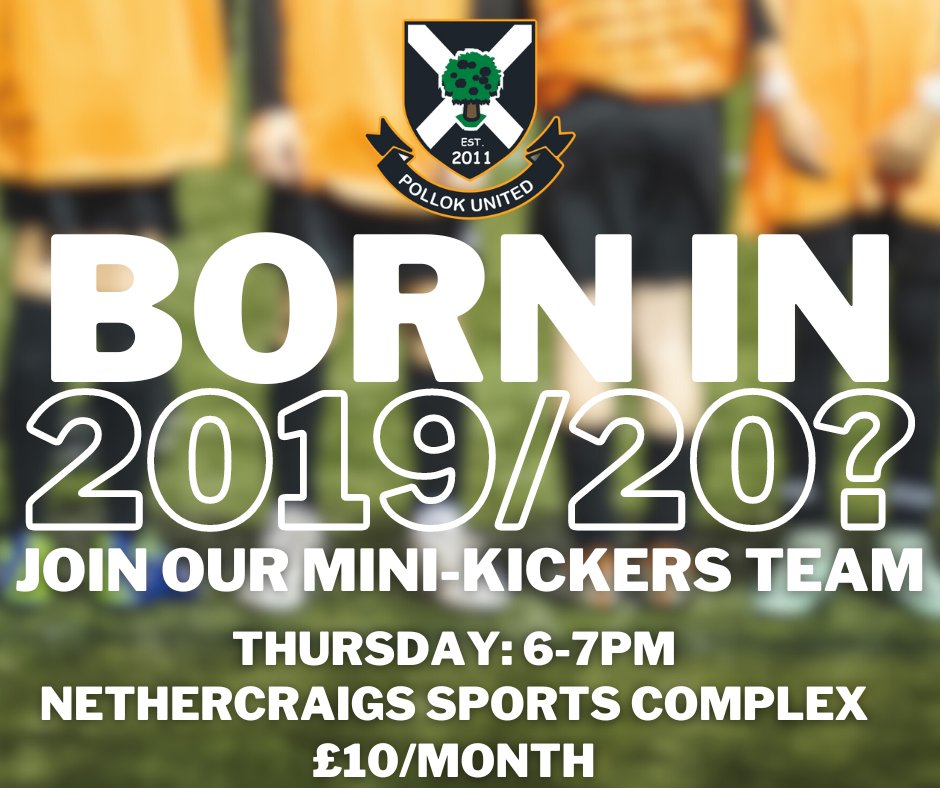 Born in 2019/2020? Join our mini-kickers team! 
See below for more details 👇🏼
⚽⚫⚪