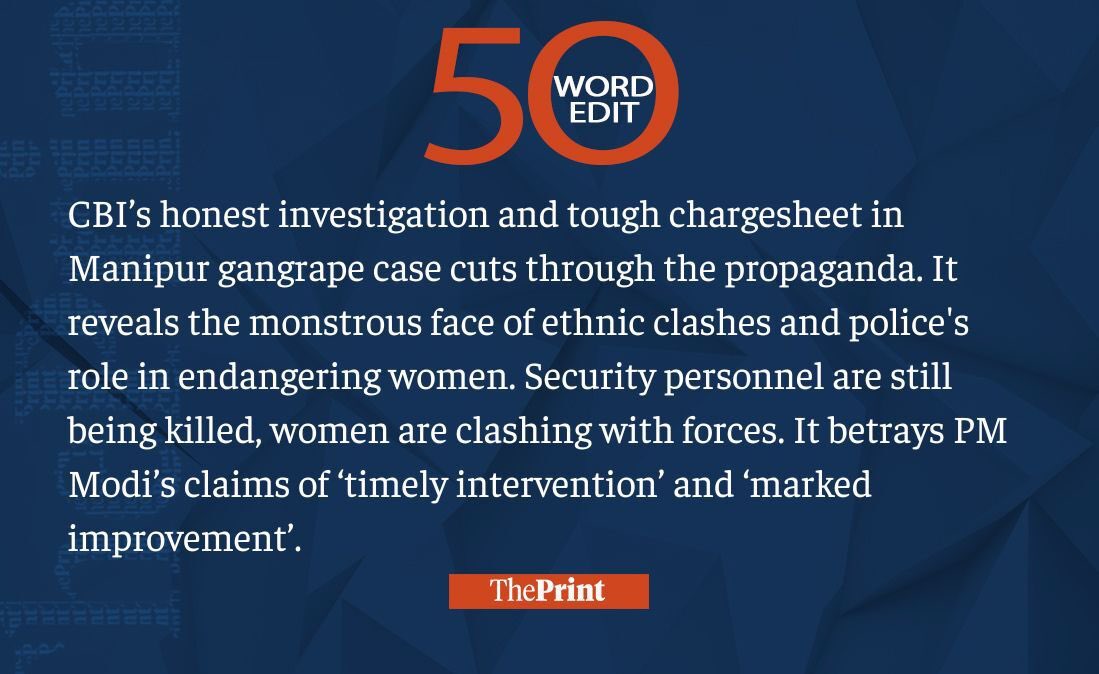Our #50WordEdit on Manipur chargesheet