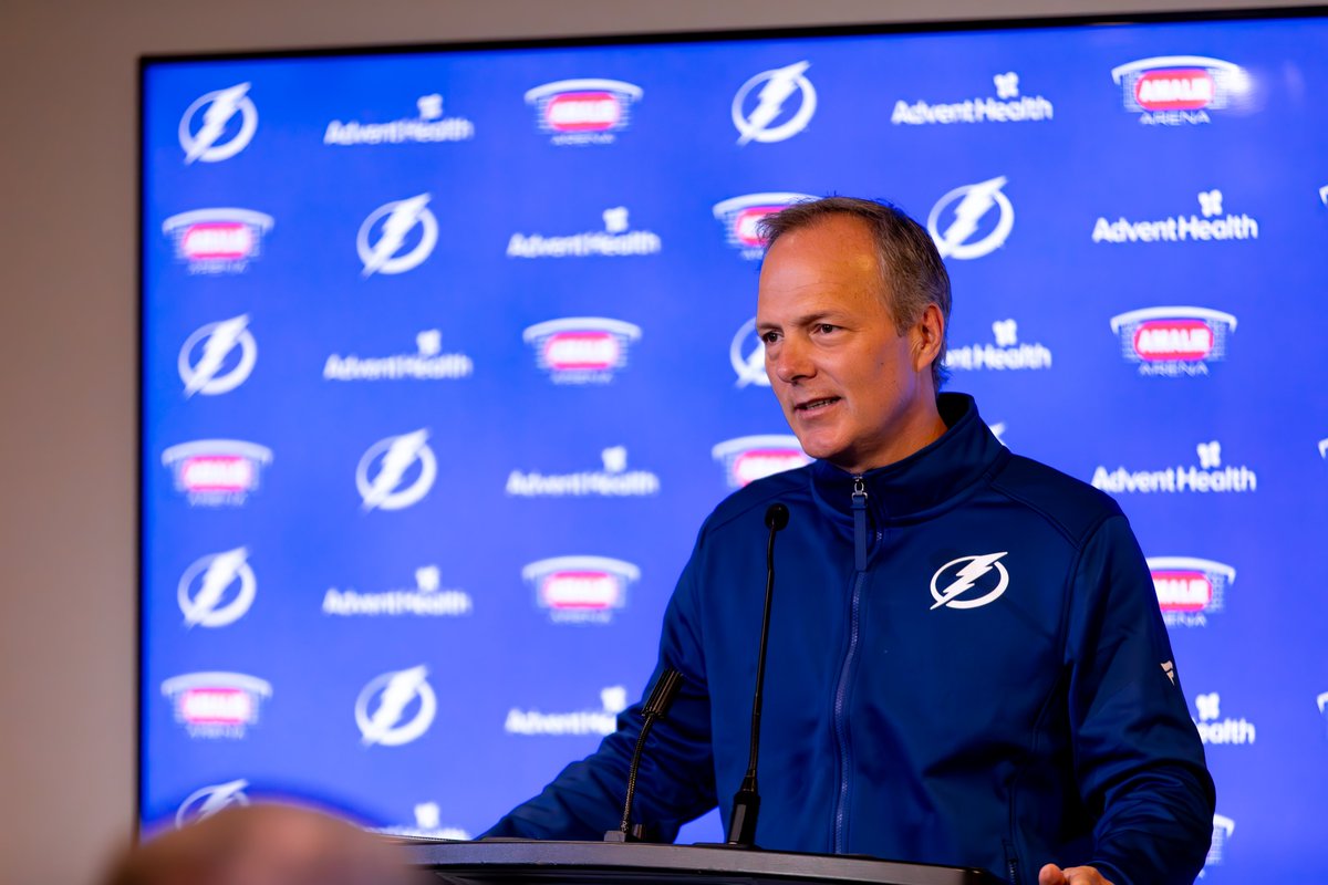 'Maybe the top proud moment would be watching seven new guys play their first NHL game.' Hear more from Coach Cooper 👉tbl.co/cooper5-1