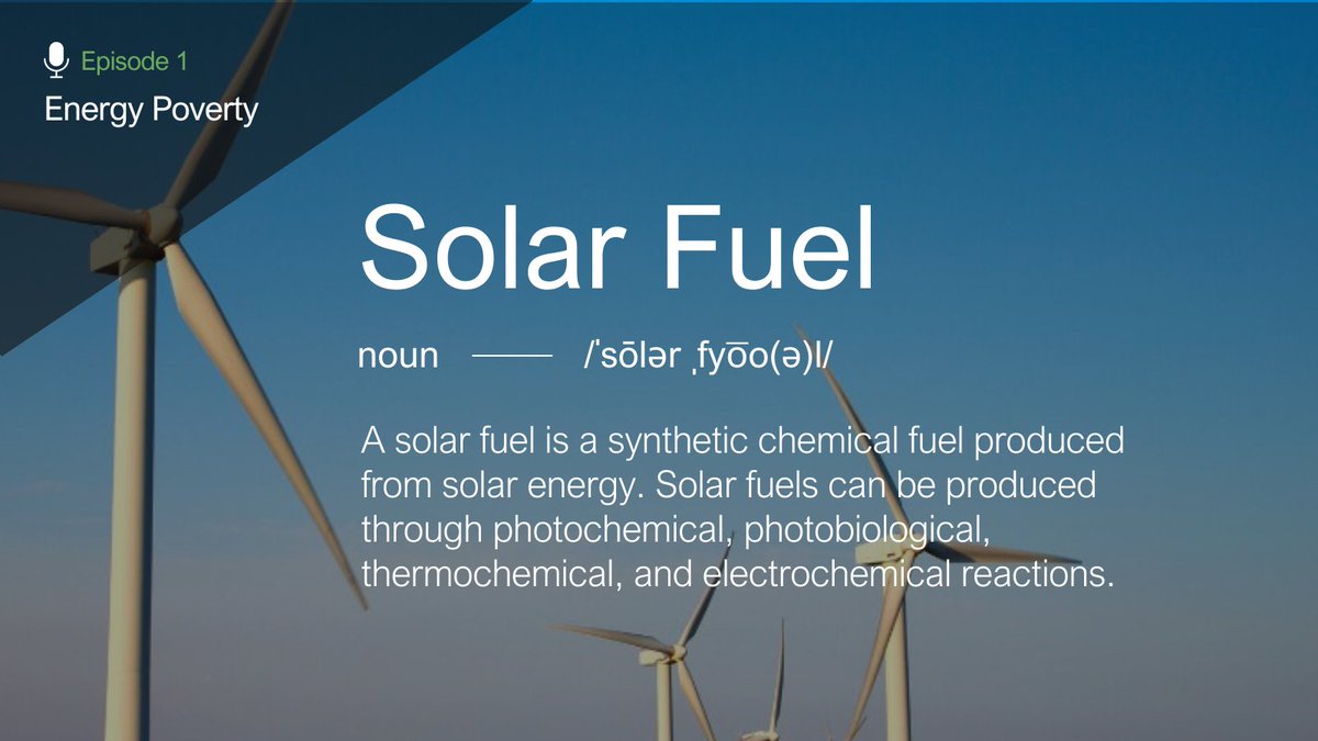 In Season 2, Episode 1 - Energy Poverty, Dr. Michael Freund at Dalhousie University discusses the benefits of #SolarFuel as an ideal form of future #energy production

Learn more: apple.co/3YdXHey

@DalScience @Podstarterio

 #sciencepodcast #energypoverty #renewableenergy