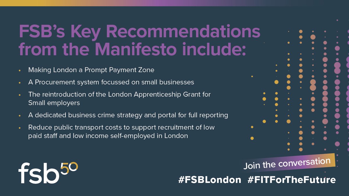 In less than 24 hours, the polls will open for the #London Mayoral elections. Thank you to all the #SmallBusinesses who joined the conversation & took part in the #FSBLondon survey which helped develop our 2024 Manifesto #FITForTheFuture - Read here: go.fsb.org.uk/3OWX06T