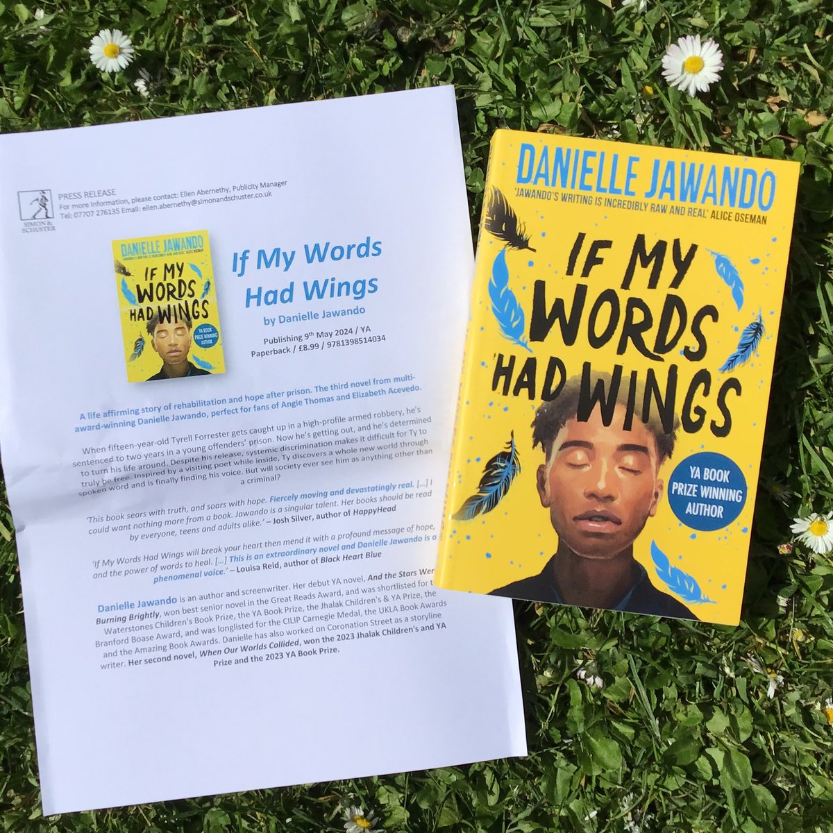 If My Words Had Wings by Danielle Jawando is the #YA story of Tyrell, newly released from prison and wondering if society will ever see him as other than a criminal. Huge thanks to @ellen_abernethy @simonYAbooks. Out 09/05
