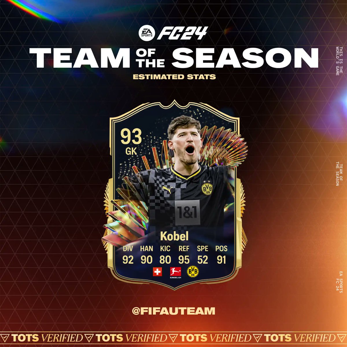 🔥 Confirmed in the Bundesliga #TOTS
🇨🇭 Gregor Kobel

More Leaks
fifauteam.com/fc-24-team-of-…