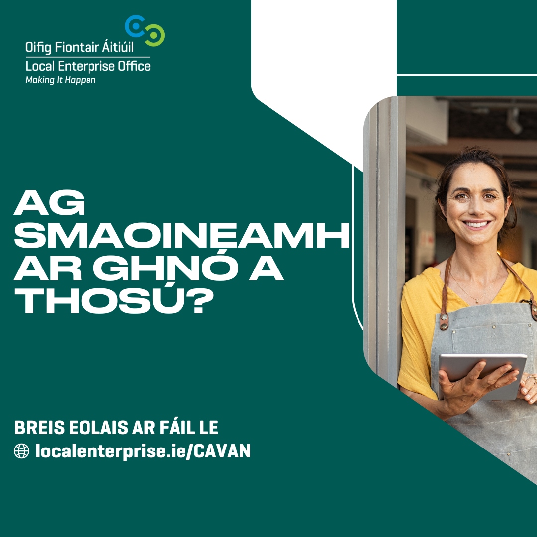 Ag smaoineamh ar ghnó a thosú? Bígí linn ag ar gcéad chúrsa eile ‘ Tosaigh do Ghnó féin' ar 13ú Bealtaine.
Teacht ar eolais ag: i.mtr.cool/rmyeoenozi
 #makingithappen